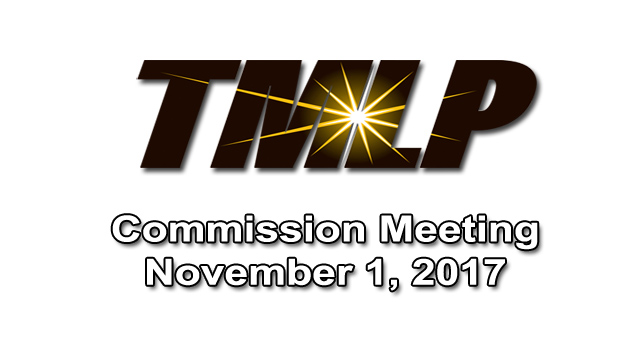 TMLP Commission Meeting – Wednesday, November 1, 2017